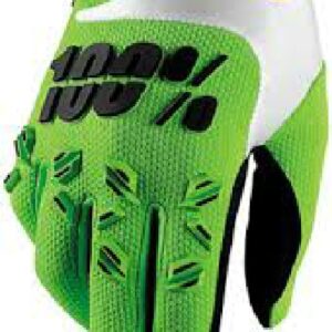 100% Airmatic Glove Large Lime Green