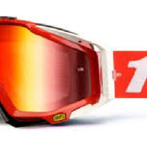 100% Racecraft Fire Red, Red Lence