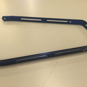 Skubbøjle flad alu Blå/sølv kanter