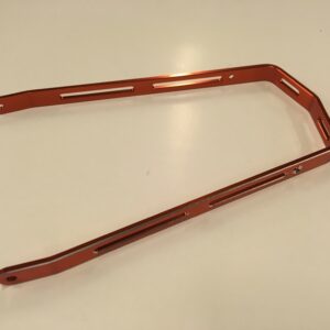 Skubbøjle flad alu Orange/sølv kanter