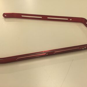 Skubbøjle flad alu Rød/sølv kanter