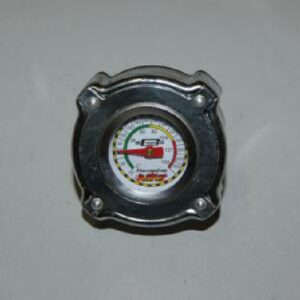 Temperaturmåler/kølerdæksel Sølv